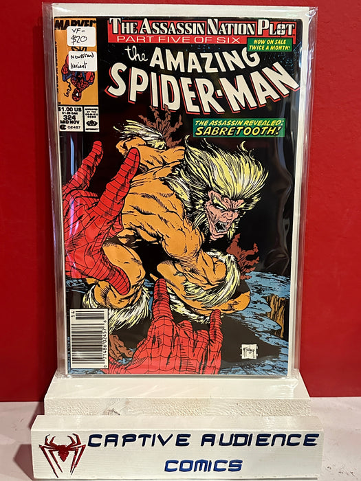 Amazing Spider-Man, The Vol. 1 #324 - Newsstand Variant - VF-