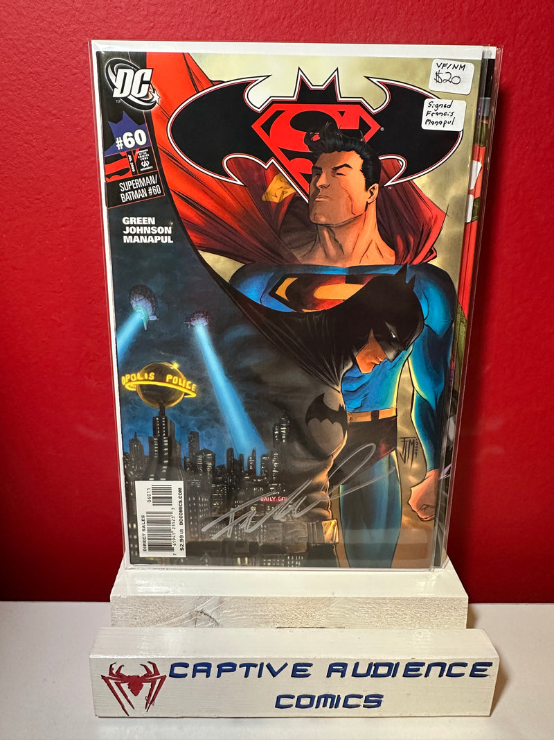 Superman / Batman #60 - Signed Francis Manapul - VF/NM