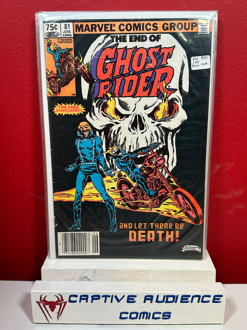 Ghost Rider, Vol. 1 #81 - CPV Final Issue - FN