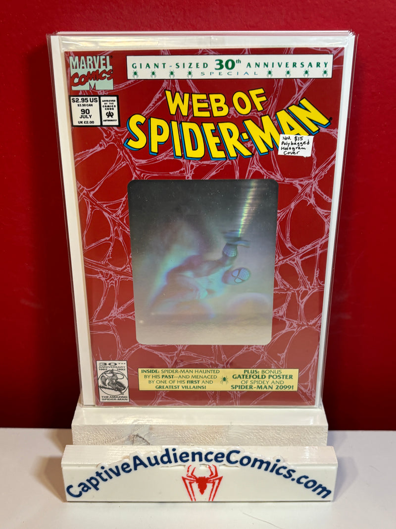 Web of Spider-Man, Vol. 1 #90 - Polybagged - Hologram Cover - NM