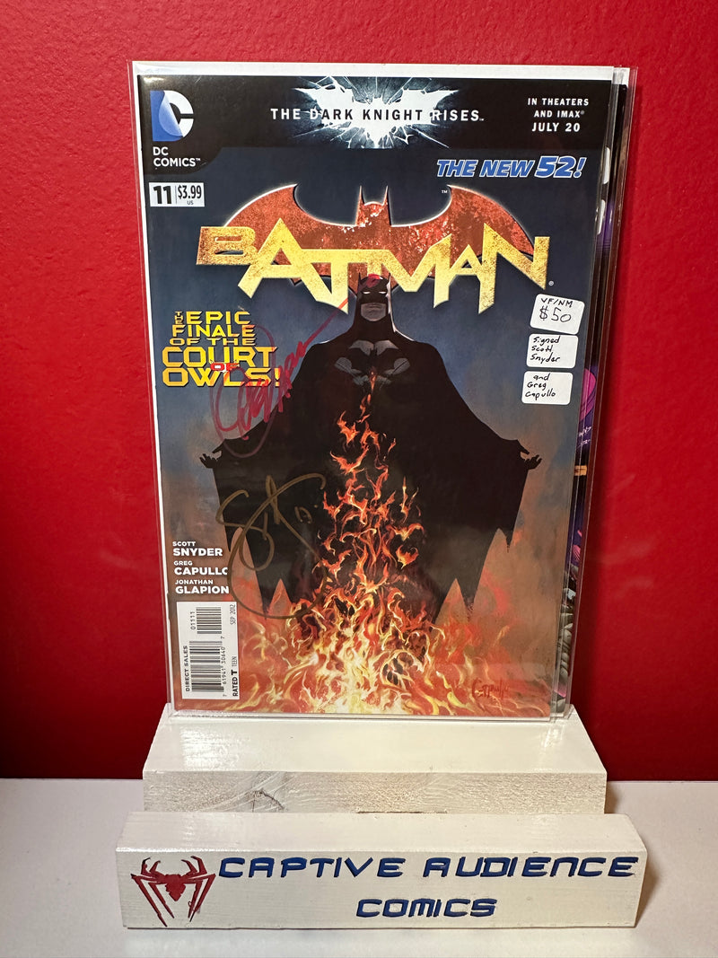 Batman, Vol. 2 #11 - Signed Scott Snyder & Greg Capullo - VF/NM