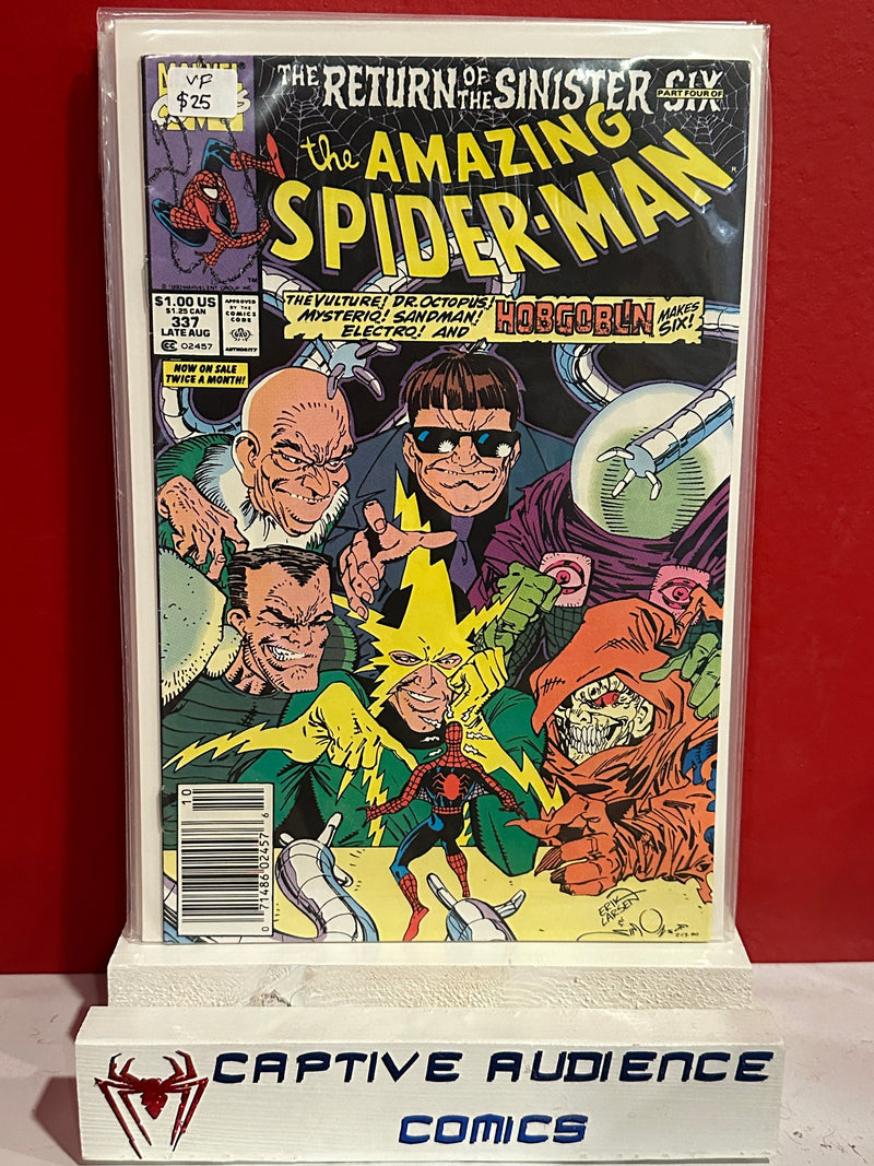 Amazing Spider-Man, The Vol. 1 #337 - Newsstand Variant - VF