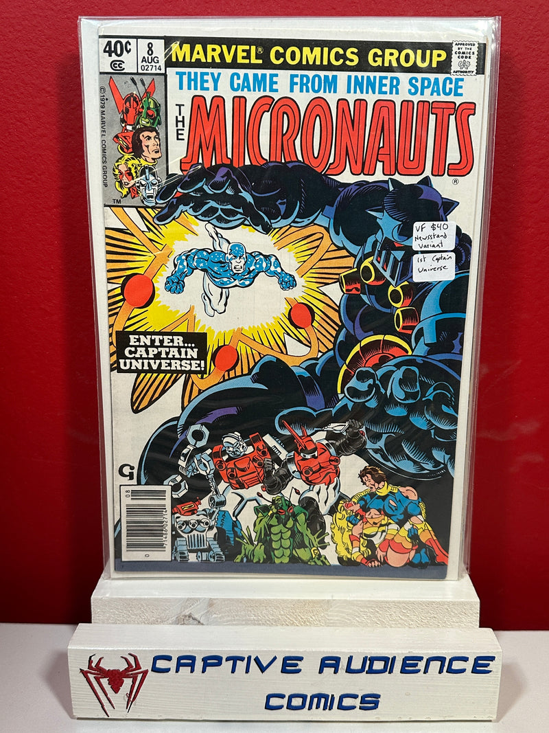Micronauts, Vol. 1 #8 - Newsstand Variant 1st Captain Universe - VF