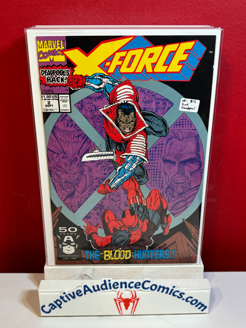 X-Force, Vol. 1 #2 - 2nd Deadpool - VF-