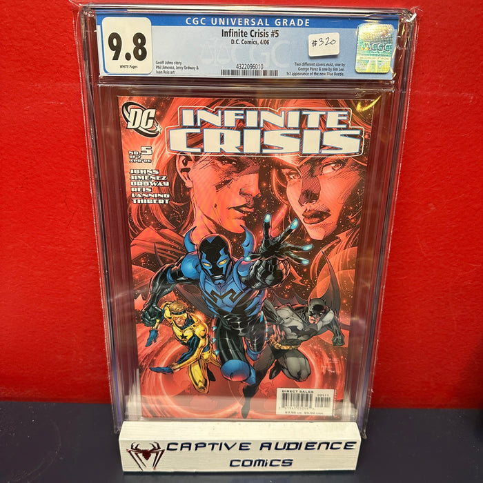 Infinite Crisis #5 - 1s Jamie Reyes Blue Beetle - CGC 9.8