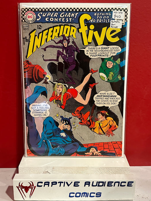 Inferior Five #2 - Fantastic Four Parody - VG/FN