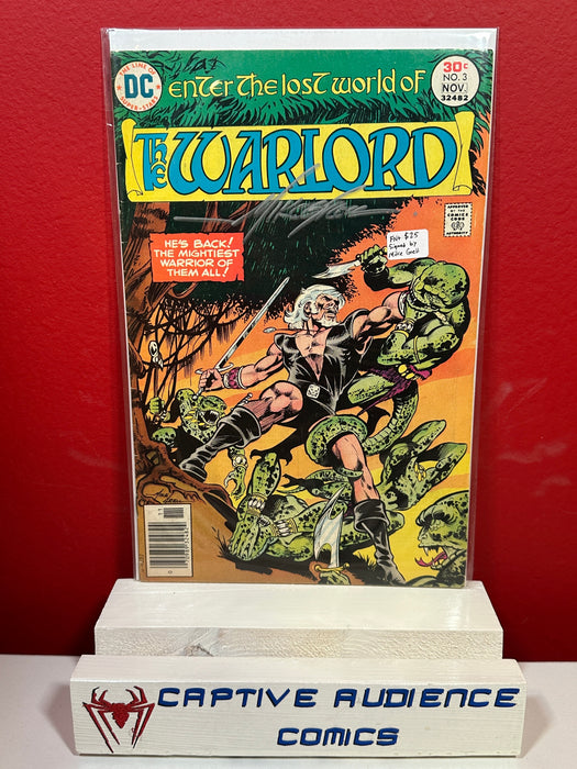 Warlord, Vol. 1 #3 - Mike Grell Signature - FN+