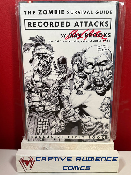 Zombie Survival Guide Recorded Attacks First Look #1 - Max Brooks Signature - VF