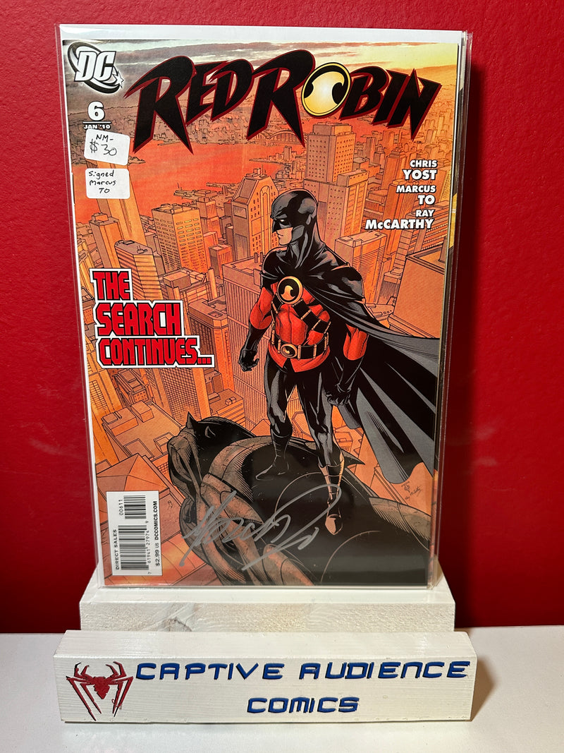 Red Robin #6 - Signed Marcus To - NM-