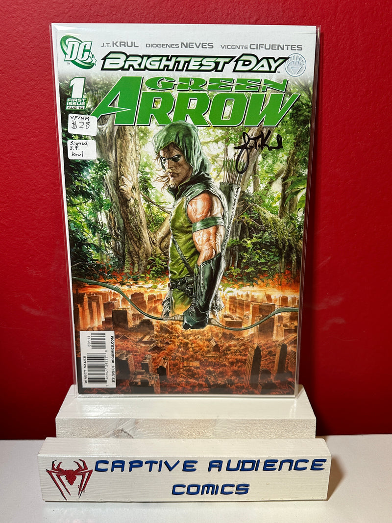Green Arrow, Vol. 4 #1 - Signed J.T. Krul - VF/NM