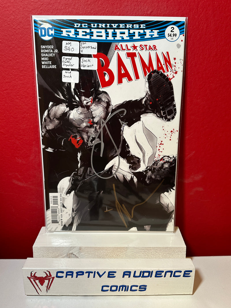 All-Star Batman #2 - 1st Copperhead || - Signed Scott Snyder & Jock - Jock Variant - NM