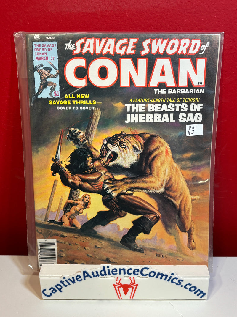 Savage Sword of Conan #27 - FN+