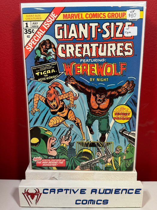 Giant-Size Creatures #1 - 1st Tigra - VF