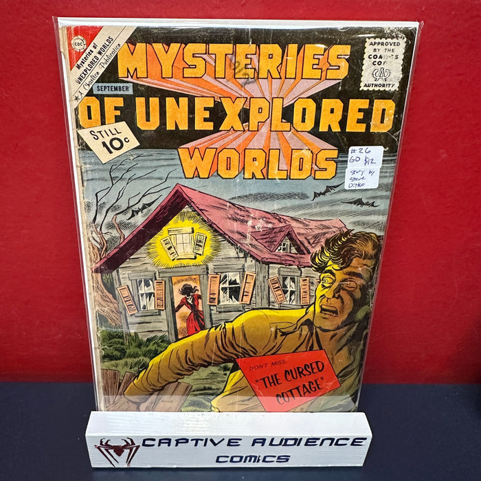 Mysteries of Unexplored Worlds #26 - Story by Steve Ditko - GD