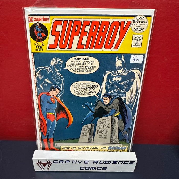 Superboy, Vol. 1 #182 - VF-