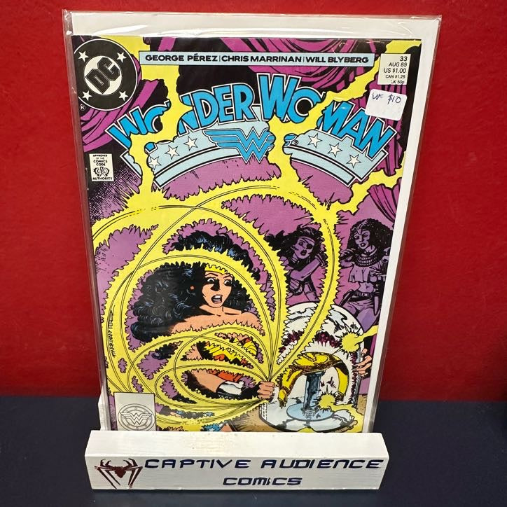 Wonder Woman, Vol. 2 #33 - George Perez Story & Cover - VF