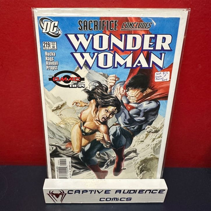 Wonder Woman, Vol. 2 #219 - Death of Maxwell Lord - NM