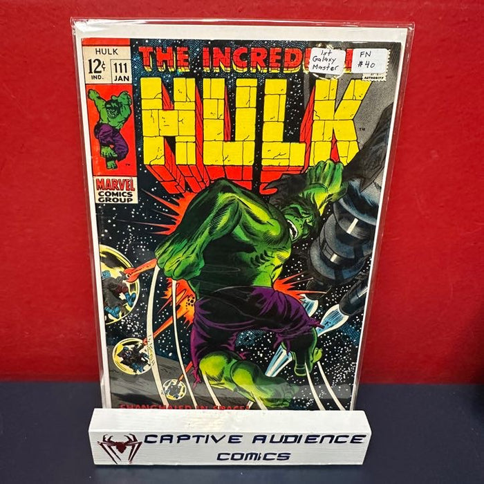 Incredible Hulk, Vol. 1 #111 - 1st Galaxy Master - FN