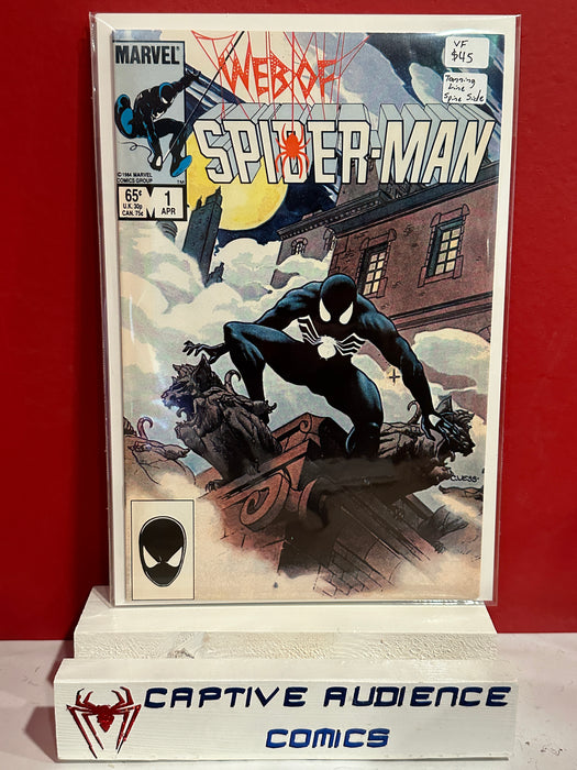 Web of Spider-Man, Vol. 1 #1 - Tanning Line Spine Side - VF