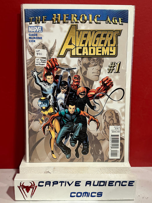 Avengers Academy #1 - 1st Hazmat Veil, Mettle and Finesse - NM