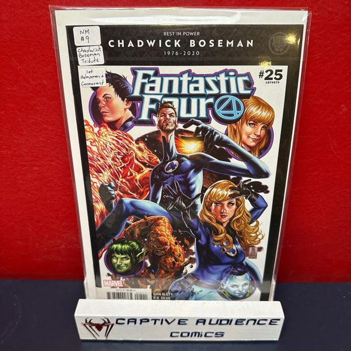 Fantastic Four, Vol. 6 #25 - Chadwick Boseman Tribute - 1st Helmsmart Cormorant - NM