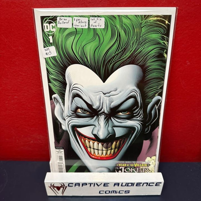 Joker: Year Of The Villain #1 - Brian Bolland - 1per Store Variant - 1st Six of Hearts - NM