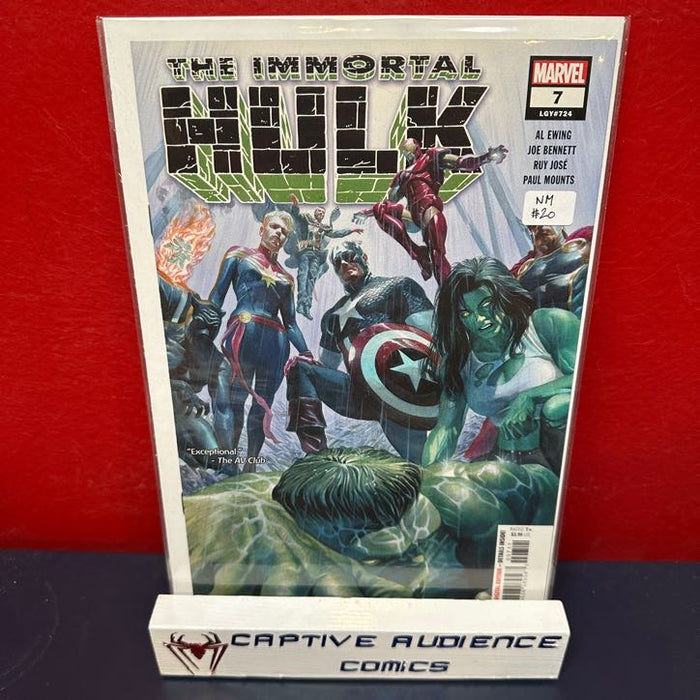 Immortal Hulk, The #7 - Hulk vs. Avengers - NM