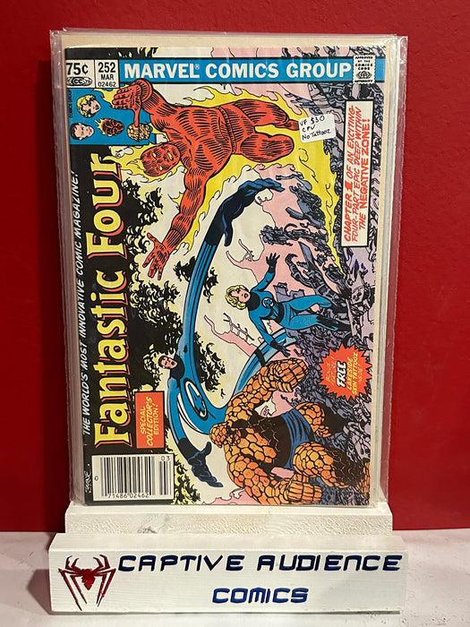 Fantastic Four, Vol. 1 #252 - CPV - No Tattooz - VF