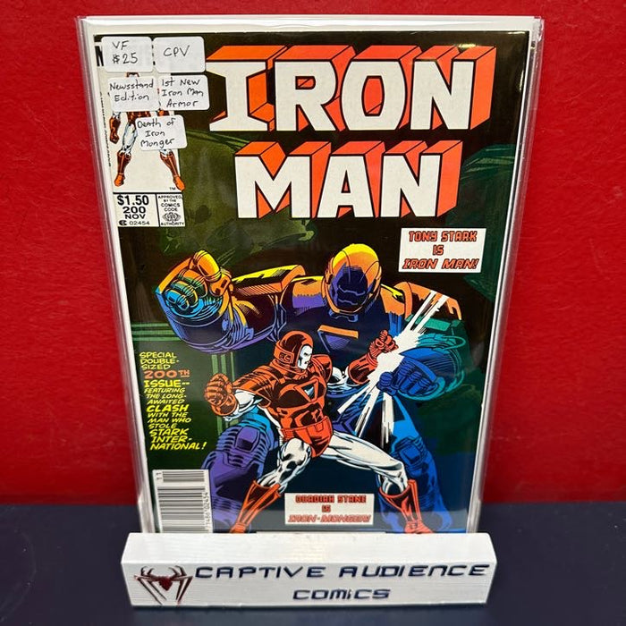 Iron Man, Vol. 1 #200 - CPV 1st Silver Centurion Armor - VF