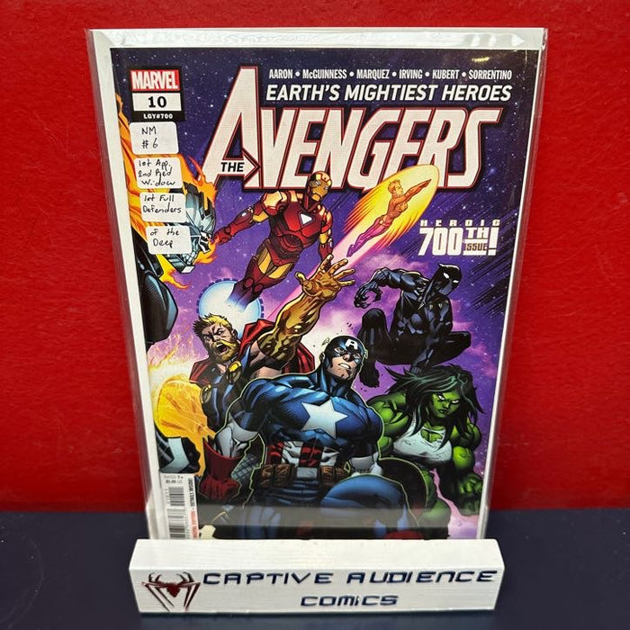 Avengers, Vol. 8 #10 - 1st Red Widow 1st Defenders of the Deep - NM