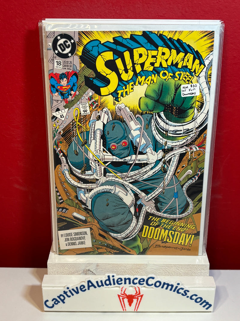Superman: The Man of Steel #18 - 1st Doomsday - NM