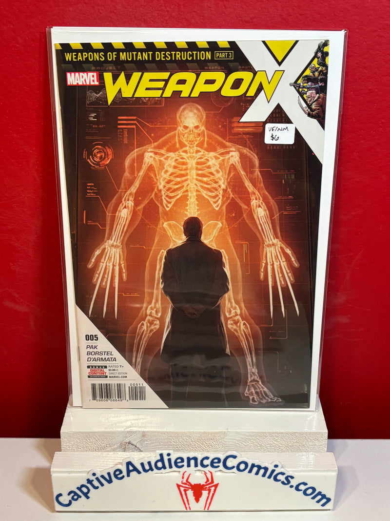 Weapon X, Vol. 3 #5 - VF/NM