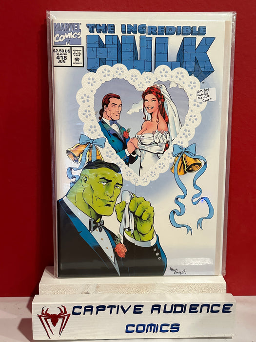 Incredible Hulk, The Vol. 1 #418 - Gate Fold Die-Cut Cover - NM