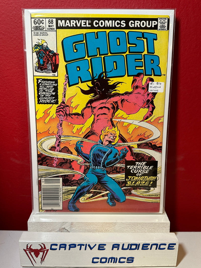 Ghost Rider, Vol. 1 #68 - Newsstand Variant - VF-