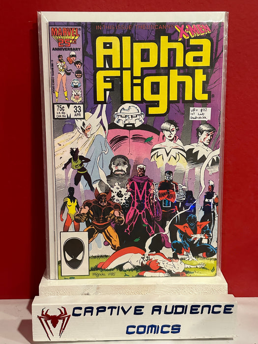 Alpha Flight, Vol. 1 #33 - 1st Lady Death Strike - VF+