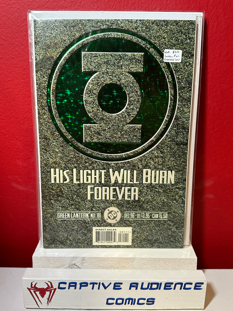 Green Lantern, Vol. 3 #81 - Green Foil Embossed Cover - NM
