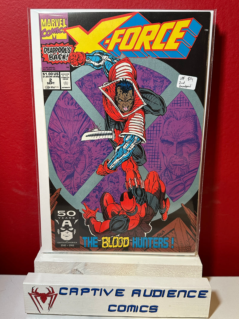 X-Force, Vol. 1 #2 - 2nd Deadpool - VF