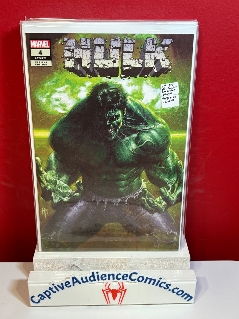 Hulk, Vol. 3 #4 - 616 Comics Exclusive Marco Mastrazzo Variant - NM