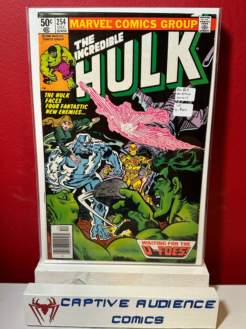 Incredible Hulk, The Vol. 1 #254 - 1st U-Face - Newsstand Variant - FN
