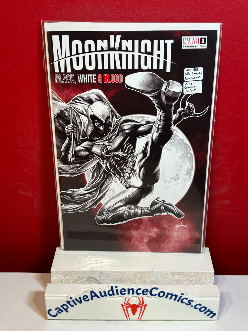Moon Knight: Black, White & Blood #1 - 616 Comics Exclusive Mico Suayan Variant - NM