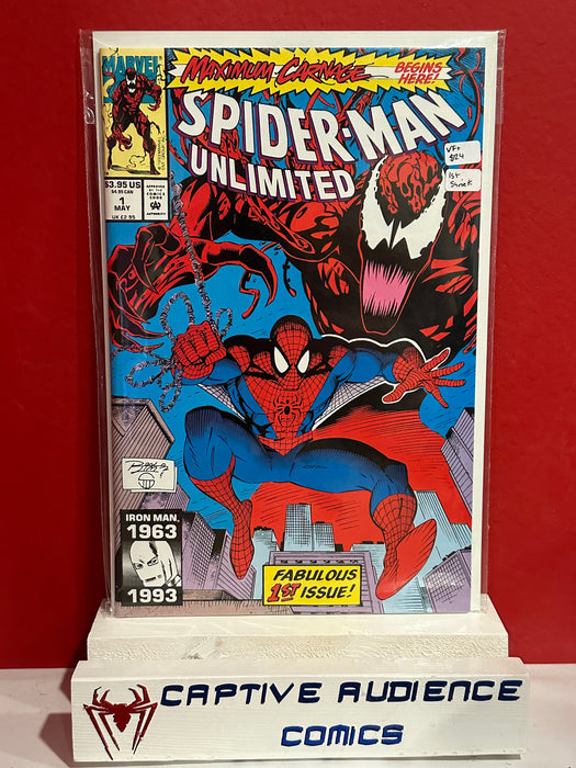 Spider-Man Unlimited, Vol. 1 #1 - 1st Shriek - VF+