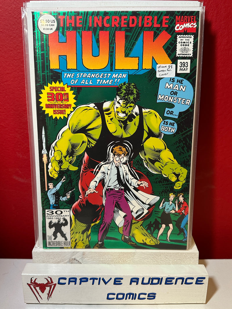 Incredible Hulk, The Vol. 1 #393 - Green Foil Cover - VF/NM