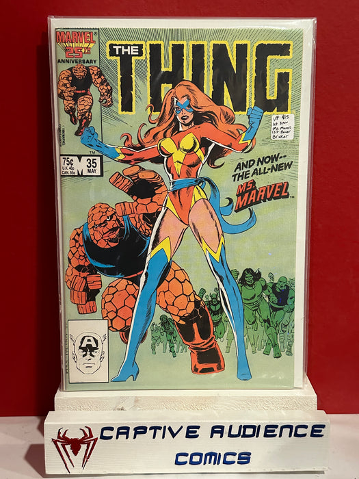 Thing, The Vol. 1 #35 - 1st New Ms. Marvel - 1st Power Brucker - VF