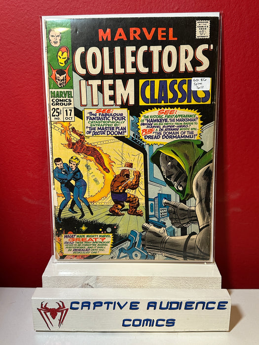 Marvel Collectors' Item Classics #17 - Spine Split - GD