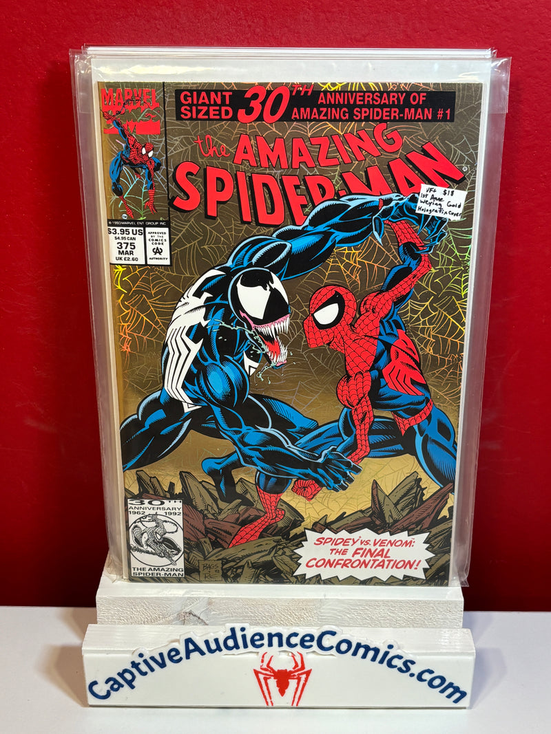 Amazing Spider-Man, The Vol. 1 #375 - 1st Anne Weying Gold Holofoil Cover - VF+