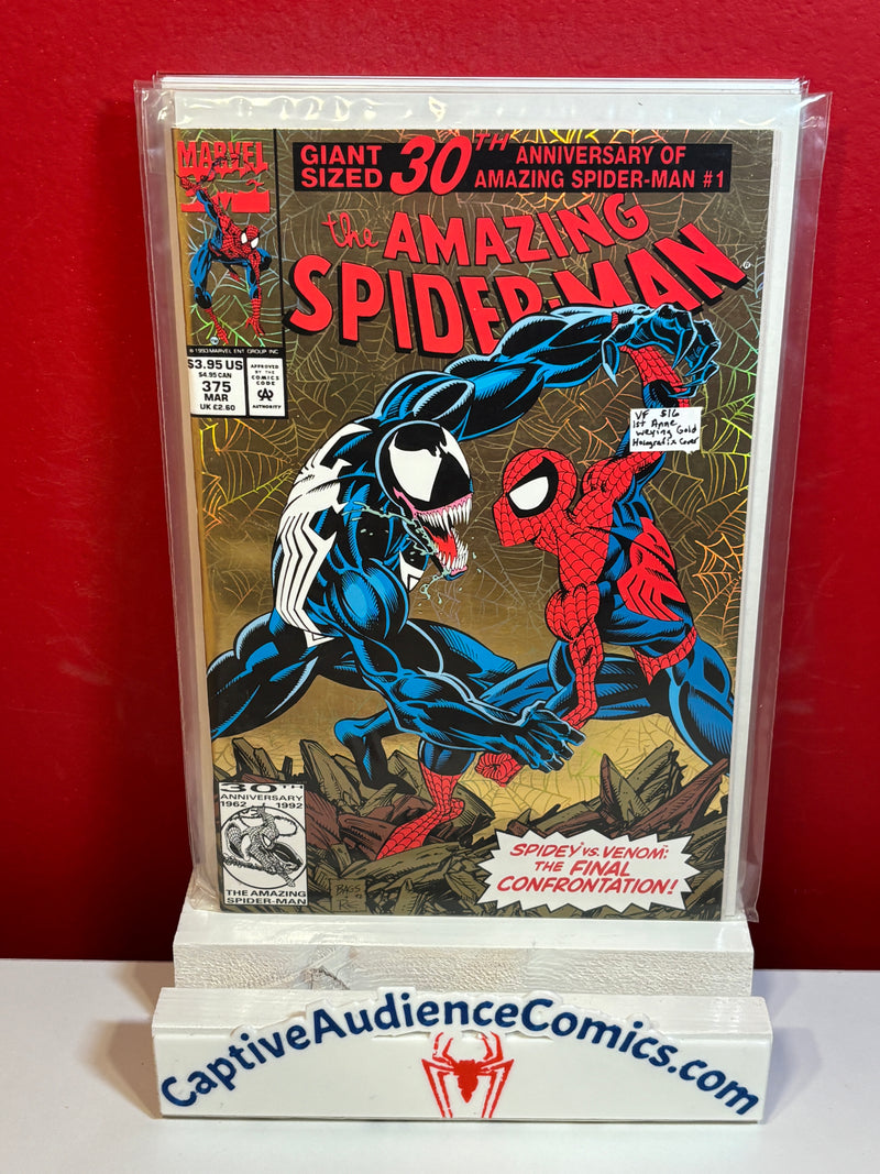 Amazing Spider-Man, The Vol. 1 #375 - 1st Anne Weying Gold Holofoil Cover - VF