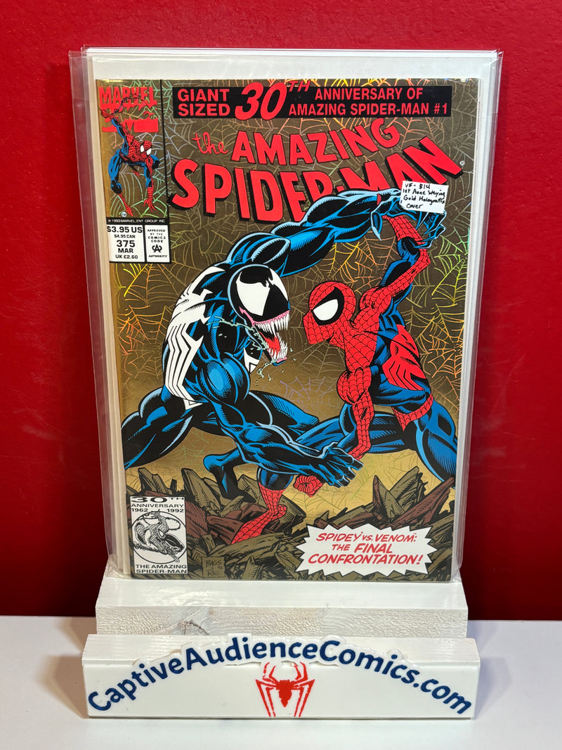 Amazing Spider-Man, The Vol. 1 #375 - 1st Anne Weying Gold Holofoil Cover - VF-