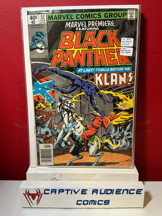 Marvel Premiere #52 - Newsstand Variant - Cover Detatched Top Staple - VG-