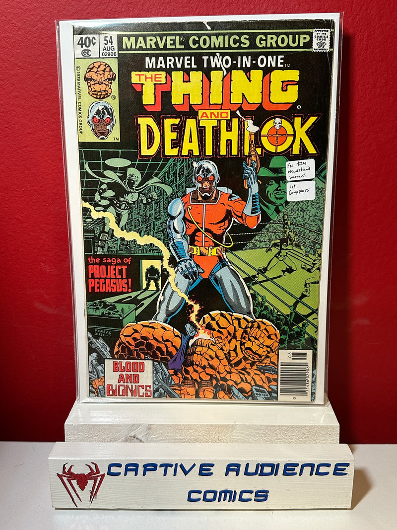 Marvel Two-In-One #54 - Newsstand Variant - 1st Grapplers - FN