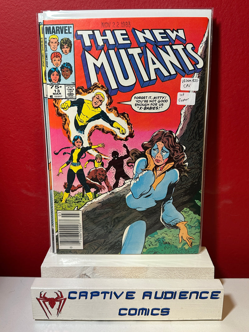 New Mutants, Vol. 1 #13 - CPV - 1st Cypher - VF/NM